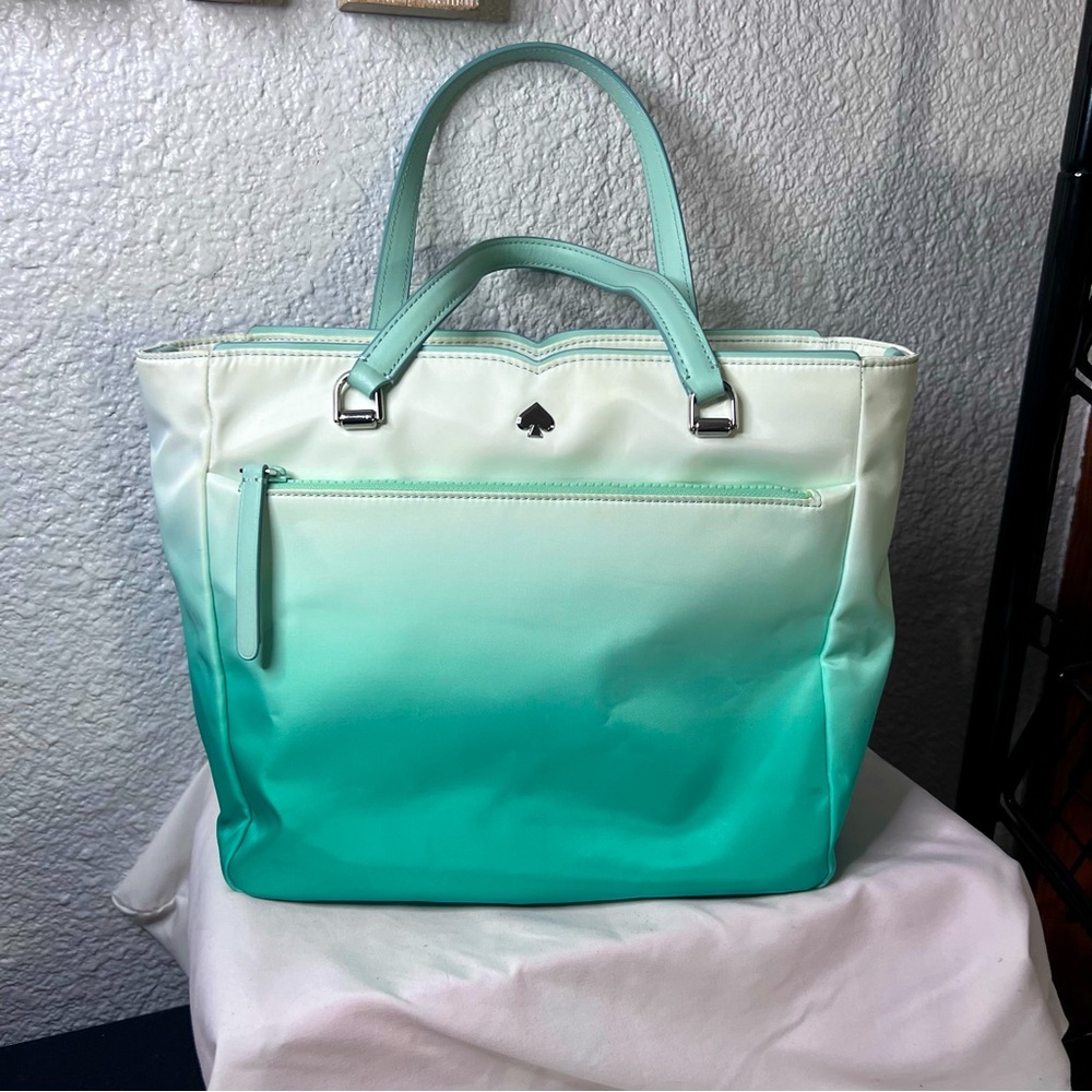 kate spade Ombre Mint to Cream Tote